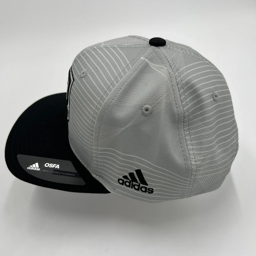 Adidas LA Kings NHL Sublimated Snapback Hat Gray Black OSFA‎ New